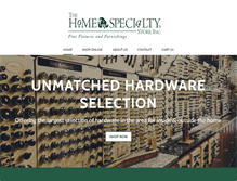 Tablet Screenshot of homespecialtystore.com